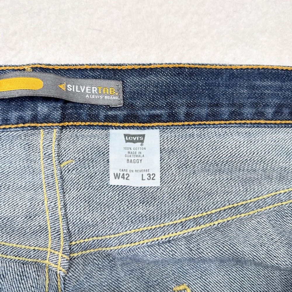 Vintage Levis Silvertab Baggy Jeans Mens Size 42 x 32 Denim Y2K 2002 Casual - Picture 7 of 11